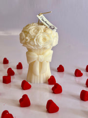 Blooming Bow Bouquet Candle