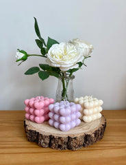 Hearts bubble Candle
