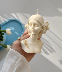 Flower lady candle