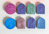 Elegant hijab girl Candles