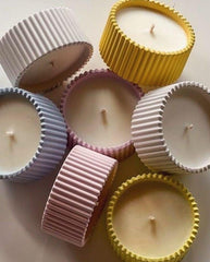 Lining pot candle