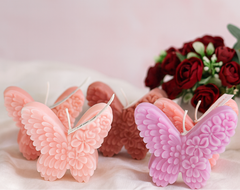 Floral Butterfly candles