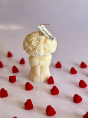 Blooming Bow Bouquet Candle