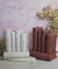Vintage book candle